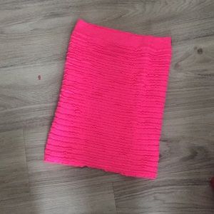 Neon pink Bebe skirt